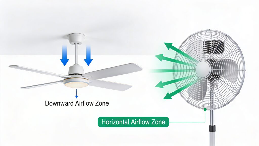 Ceiling Fan vs Standing Fan: Which One Cools Better in Hot Weather?